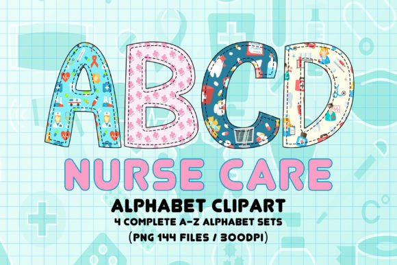 Nurse Care Alphabet Letters: An Embroidery Designer’s Take