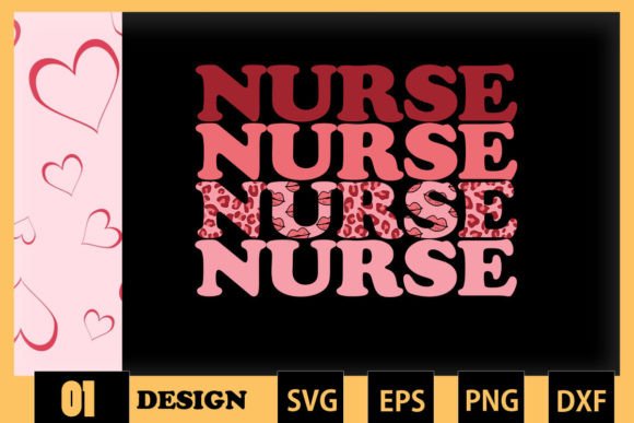 Nurse Retro Leopard Valentine